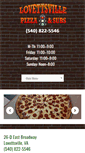 Mobile Screenshot of lovettsvillepizza.com